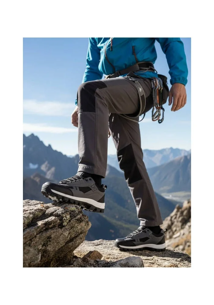 Bacca Bucci Grey FOREST Low-Top Hiking Boots for Men | Best Price UAE